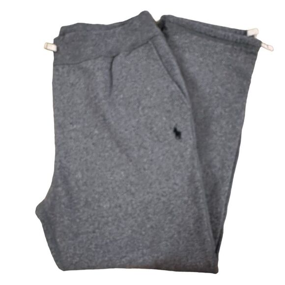 Polo Ralph Lauren ~ Grey Melange Sweatpants ~ drawstring waist and hem ~ sz XL - Picture 3 of 13